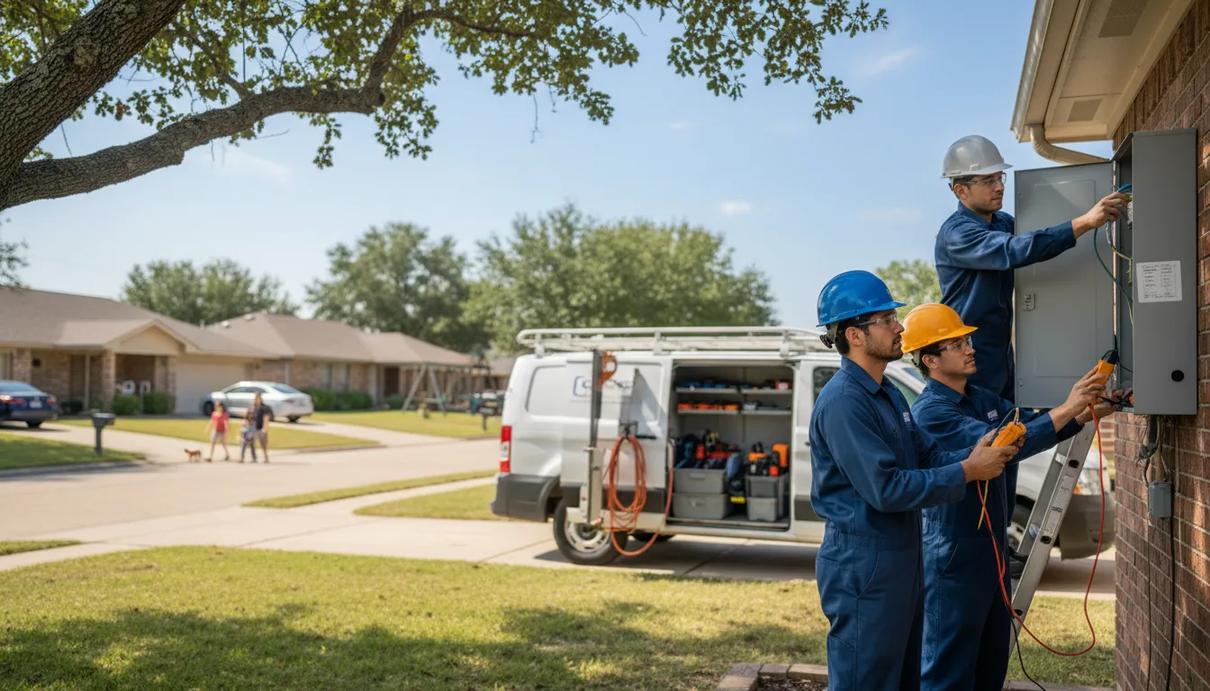 Certified electrician providing emergency electrical services in Poyen, AR